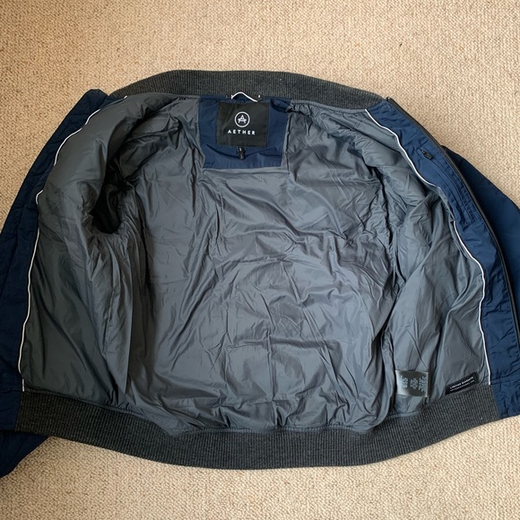 Aether Ion Down Quilted Bomber Jacket sz S PWM2 - Picture 5 of 9
